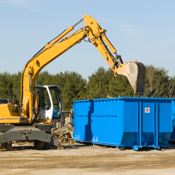 can i choose the location where the residential dumpster will be placed in McCormick SC